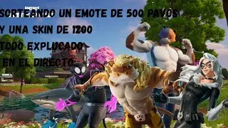 sorteo de un emote de 500 pavos y una skin de 1200, juando con subs
