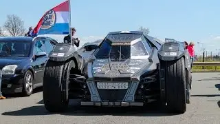 Batmobile Team Galag revs, start up, ... | Gumball 3000 2016