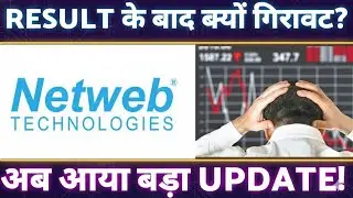 क्या हुआ कि अचानक हुई गिरावट?Netweb tecnology 🛑data centre stock