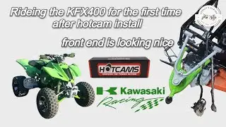 kfx400 first ride after Hotcam install