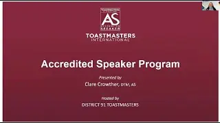 Accredited Speaker Program