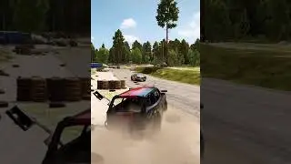 POLE VAULT crash! (#shorts) Wreckfest multiplayer with friends | gameplay 2021