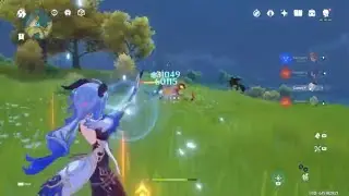 91k Ganyu melt dmg with Cryo set + R2 Amos bow!