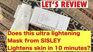 My thoughts on Sisley Ultra Lightening mask after using for 3 months#skincare hauls and reviews