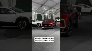 Mahindra BE 6e red color walk around #be6e #electriccar