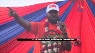 Jubilee supporters throw mangoes at Mombasa governor Hassan Joho