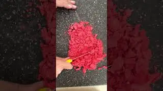 Wet chalk cutting | #asmr #oddlysatisfying #asmrsounds