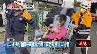 行銷公司辦年貨試吃！ 疑場地通風不良釀中毒　緊急疏散13人送醫
