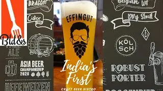 EFFINGUT | India's First Craft Beer Bistro | East Street Camp Pune |