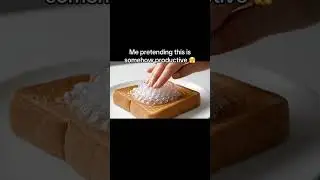 Bubble wrap gets popped onto toast🤤 #asmr #odlysatisfying #asmrkeyboard #ai #asmrrelaxation
