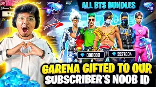 Gifting 10,000 Diamonds And All The BTS Bundles To 6 Year Old Subscriber😍💎 -Garena Free Fire