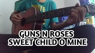 Guns N Roses - Sweet Child O Mine Cover Guitar Mudah ( Lirik + Chord Mudah )