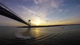 Norwegian Gem Cruise Departure from NYC Time Lapse, Lower Manhattan