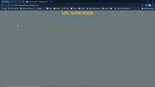 Url Shortener Web App Made With Node.js,express.js and mongoDB. Demo video |Part-1
