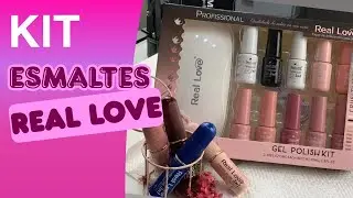 Esmalte Real Love (BELEZA PROFISSIONAL NA SUA CASA  ESMALTE EM GEL 3 EM 1) #EsmalteEmGel3 #reallove