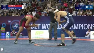 Qual. FS - 76 kg: N. NAVEEN (IND) df. D. VILIUSIS (LTU) by TF, 10-0