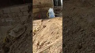 Water flowing from the borewell, an amazing sight