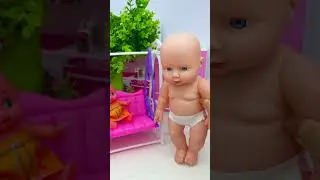 Satisfying With Unboxing Doll Swing Set Toys, ASMR Video #shorts