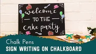 Chalkboard Sign Writing with Liquid Chalk Pens for Parties, Weddings, and more! | Stationery Island