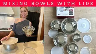 Kitchen Harmony: Stainless Steel Deep Nesting Mixing Bowls with Lids for Culinary Convenience
