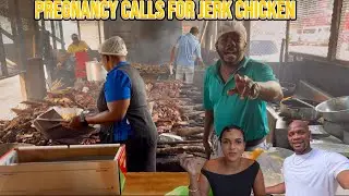 Jerk chicken and pool fun !! Watch pregnant Alyshia swim 🏊 