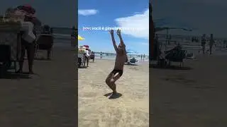 somente ginastas v&atilde;o entender                       ginasta+praia