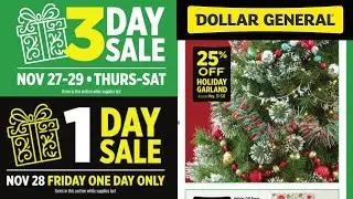 *3 DAY SALE* Dollar General BLACK FRIDAY Sale for 11/27-11/29 | + ONE DAY ONLY SALE