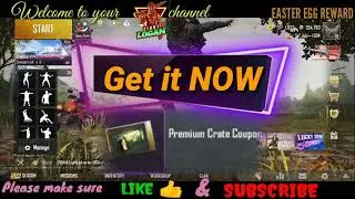 #freecrate #pubg 🔥🔥Free Premium Crate Coupon | Easter Egg Reward #ZIDDYLOGAN