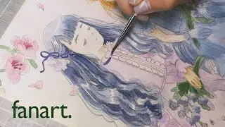 ¿tiene algún valor el fanart? 🌸 pinta conmigo en acuarela