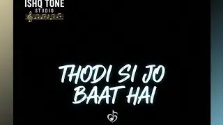 Thodi Si Jo Baat Hai 🌹 | Emotional Hindi Love Song | Ishq Tone Studio