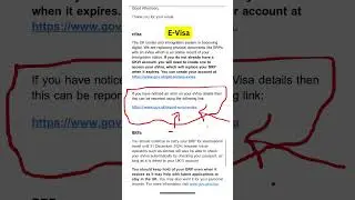 UK E-Visa error mail #uk #ukvisa #immigration