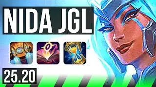 NIDALEE vs SYLAS (JGL) | 56k DMG, Legendary, 17/3/10, 800+ games | KR Challenger | 25.20