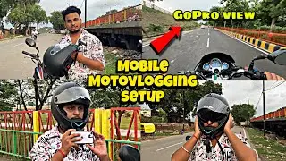 Most Affordable Phone Moto Vlogging Setup | Mobile Motovlog Setup And Review 2025