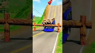 Last car is crash 😳 #beamngdrive #crash #viralshorts