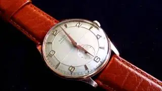 Nacar ancre 15 rubis vintage men's wristwatch 1950s