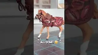 Let&rsquo;s make a foal blanket set! 🤩 #schleich #crafting #breyer #diy #horse #blanket #equestrian