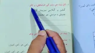Exercise of Lesson No.8th Sindhi Book 2