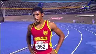 National Junior Championships 2022 Boys U20 200m Semi-Final - Zachary Cox wins semi final 1 in 22.18