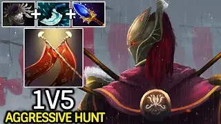 Legion Commander 1v5 &ndash; Aggressive Hunt with Balde Mail + Scepter Dota 2