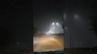 Greater noida west link road. Sector 98 to Greater noida west Sector 2 road trip at midnight.
