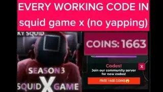 every working code in squid game x (codes are also in description