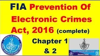 CYBER CRIME BILL 2016 CHAPTER 1 & 2