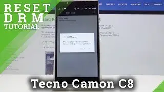 How to Reset DRM in Tecno Camon C8 - Clear Licenses