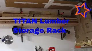 Titan wall mounted lumber storage rack / review wood storage rack