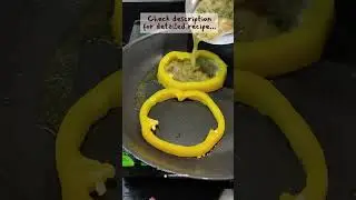 Egg inside Capsicum Recipe 🥚 😋 #shorts