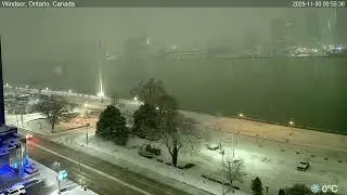 2025-11-29 Morning Segment - Detroit River Live Cam from Windsor, Ontario, Canada