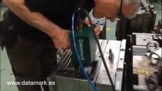 Dot pin marking engraving large steel mold parts