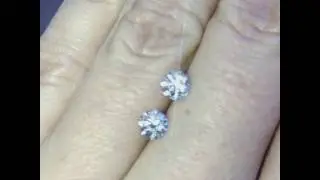 Half Carat Diamond Stud Earrings