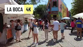 La Boca walk 🇦🇷  Buenos Aires Argentina 4K 2023