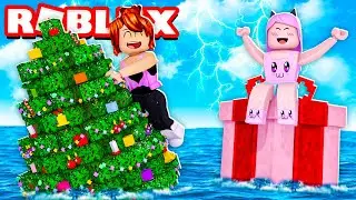 Roblox - BARCO DE ÁRVORE VS PRESENTE DE NATAL (Build a Boat for Treasure)